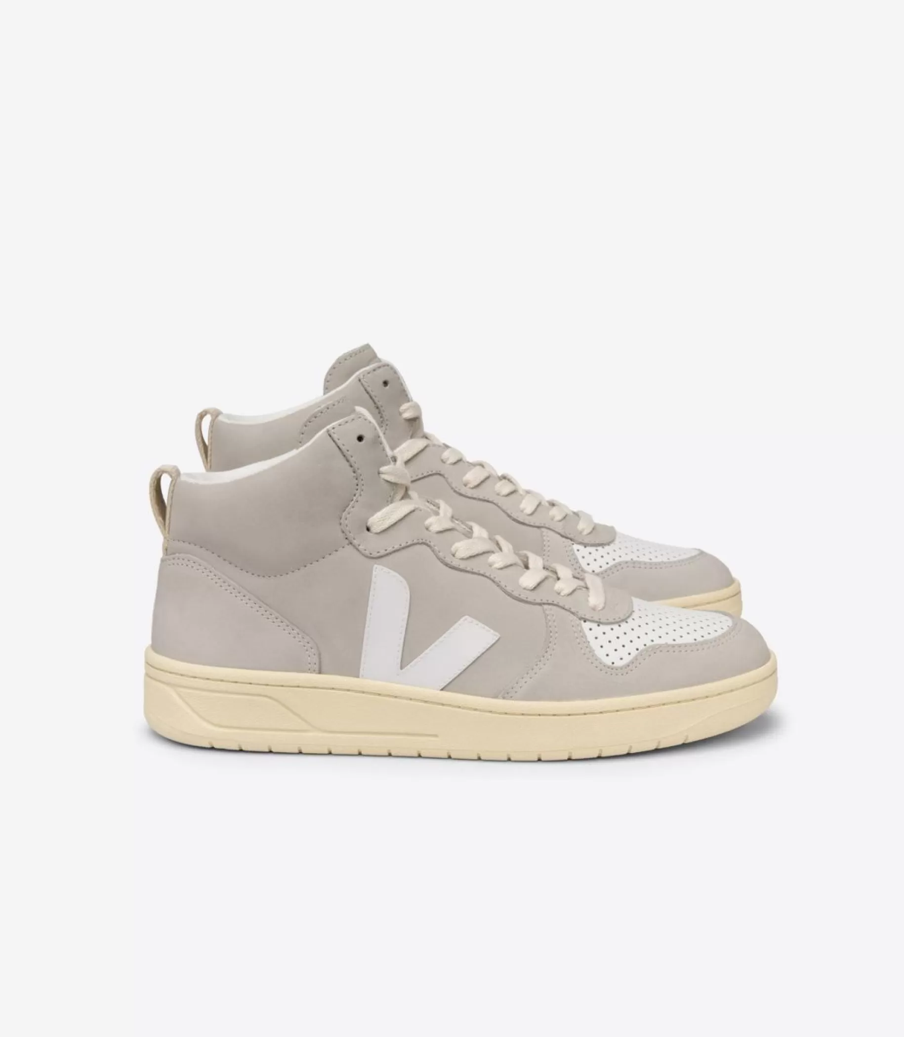 Best Sale VEJA V-15 Nubuck Natural White