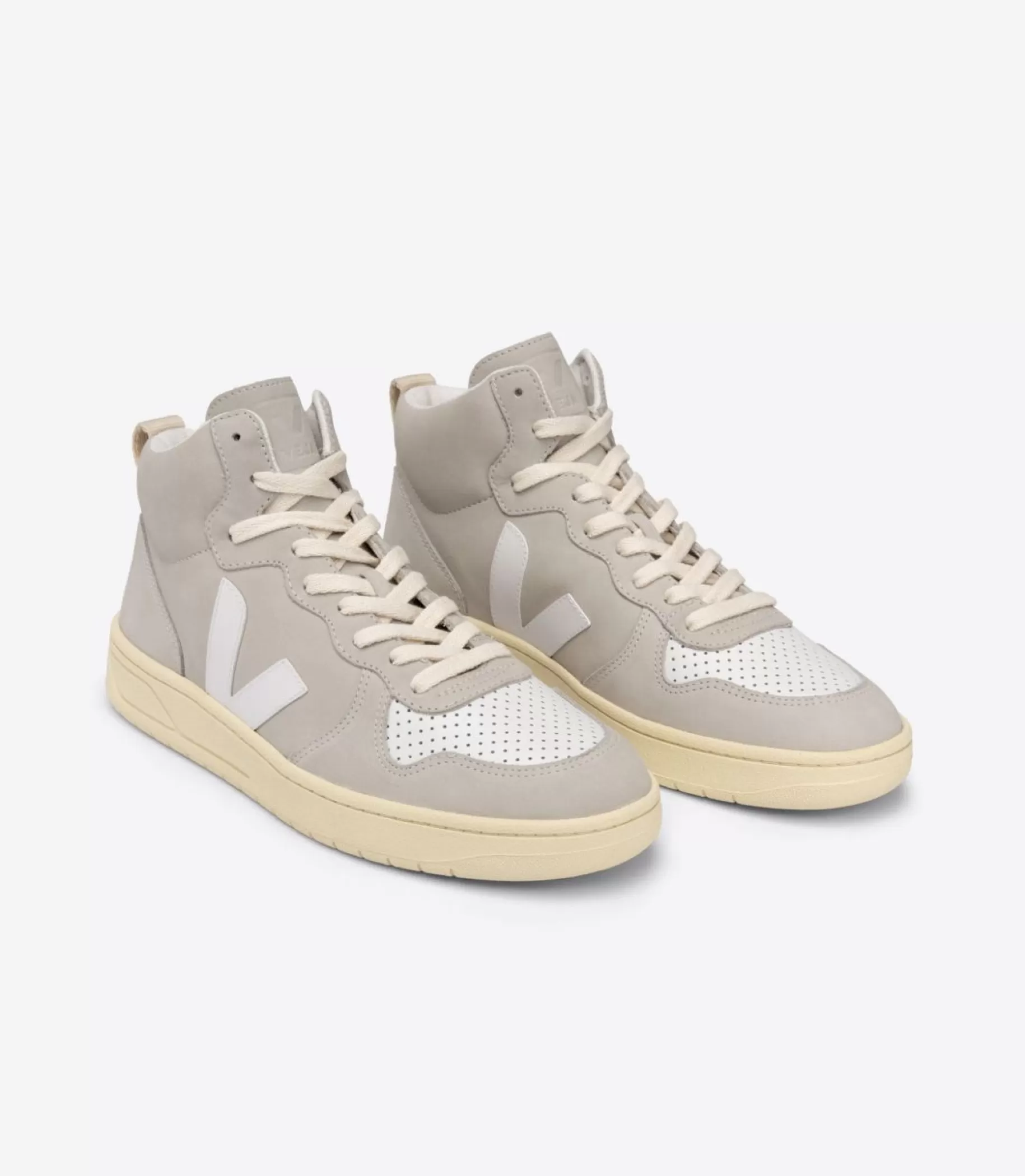 Best Sale VEJA V-15 Nubuck Natural White