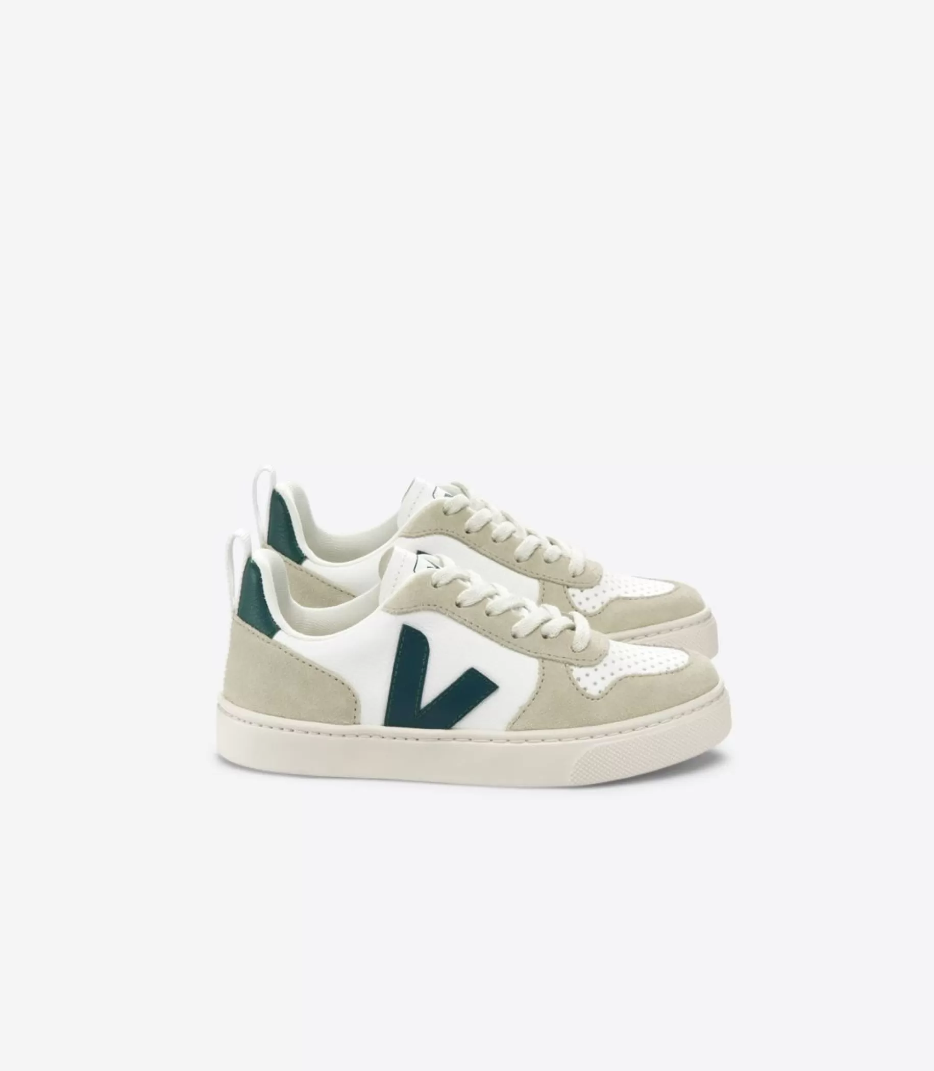 Discount VEJA V 10 Laces Chromefree Leather Extra White Brittany Almond