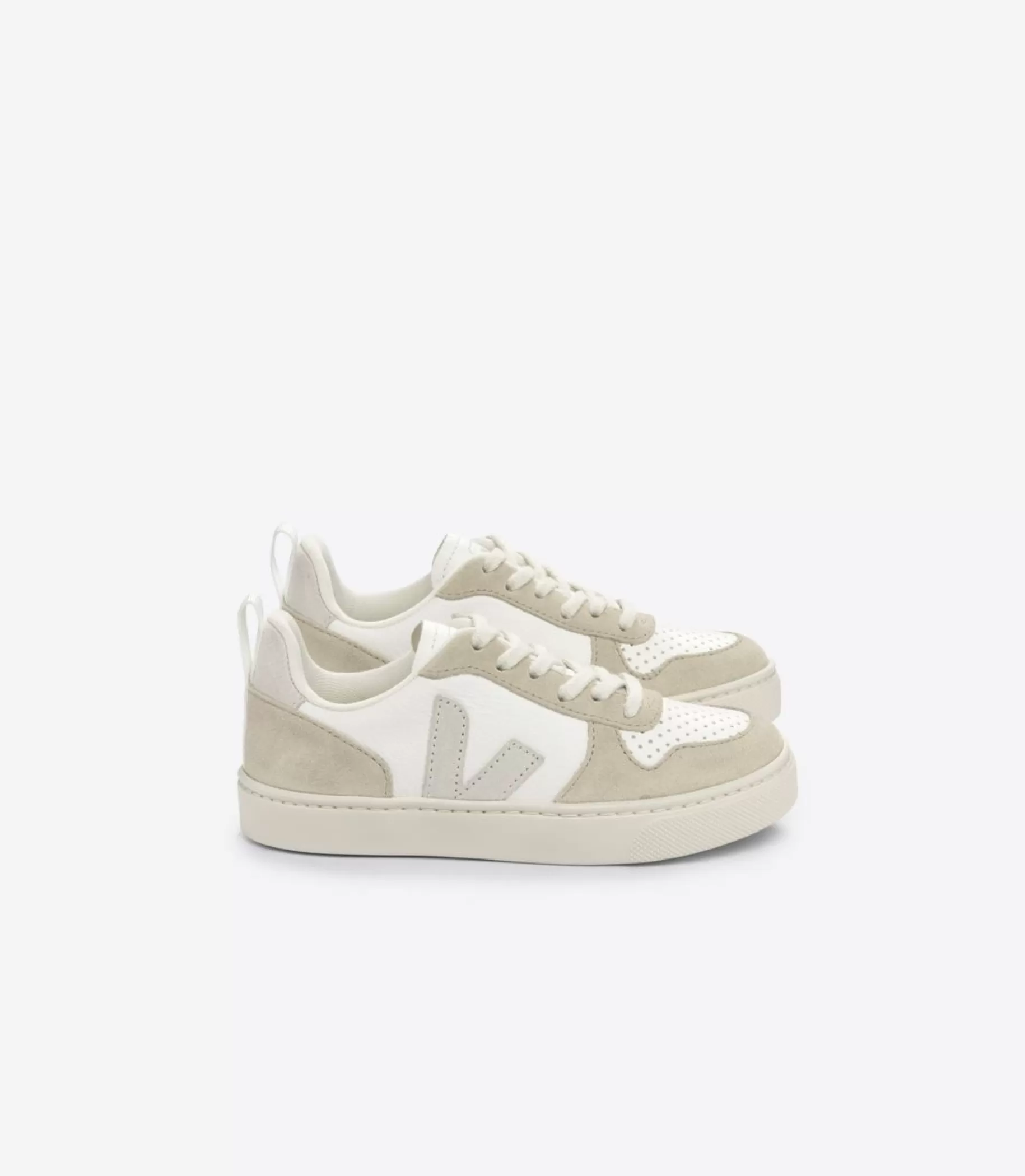 Online VEJA V 10 Laces Chromefree Leather Extra White Natural Almond