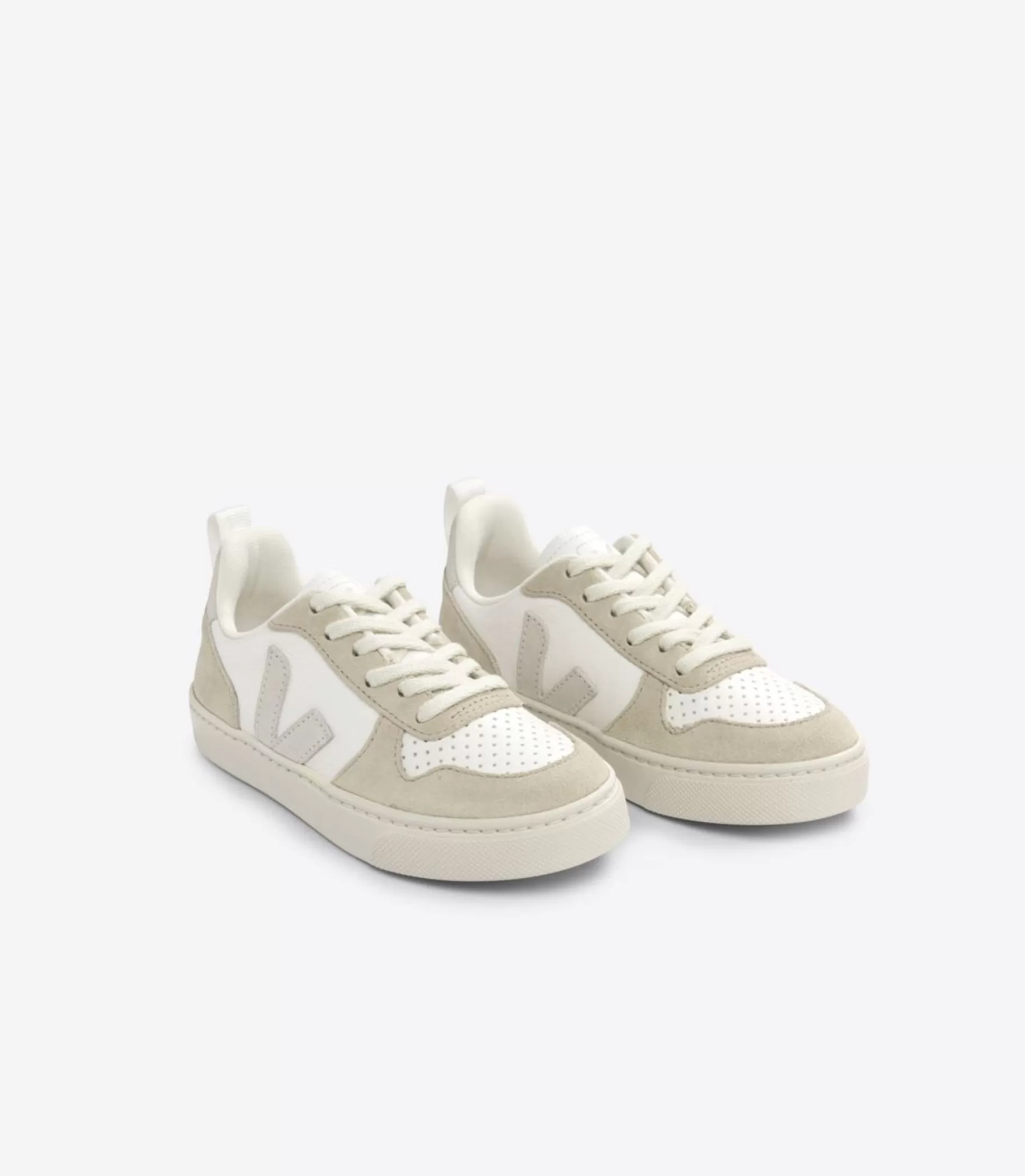 Online VEJA V 10 Laces Chromefree Leather Extra White Natural Almond