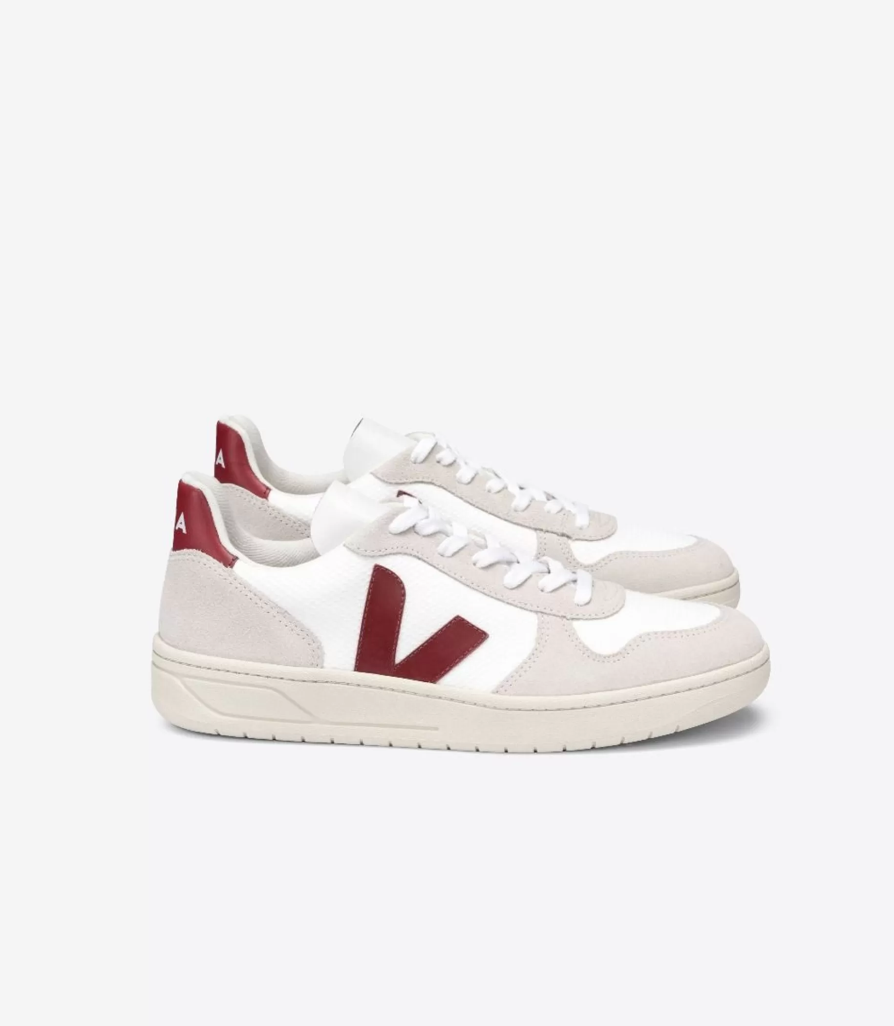 Clearance VEJA Vstore V-10 Bmesh White Natural Marsala